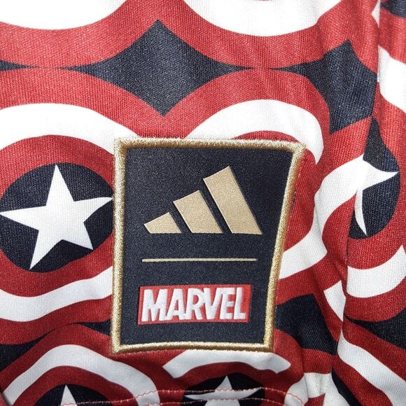 Adidas 2XL Nashville FC Slim Fit Pre-Match Adidas/Marvel Jersey  NWT - Picture 3 of 9